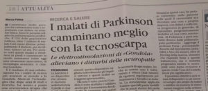Sui giornali nazionali si parla della terapia GONDOLA, la tecnoscarpa